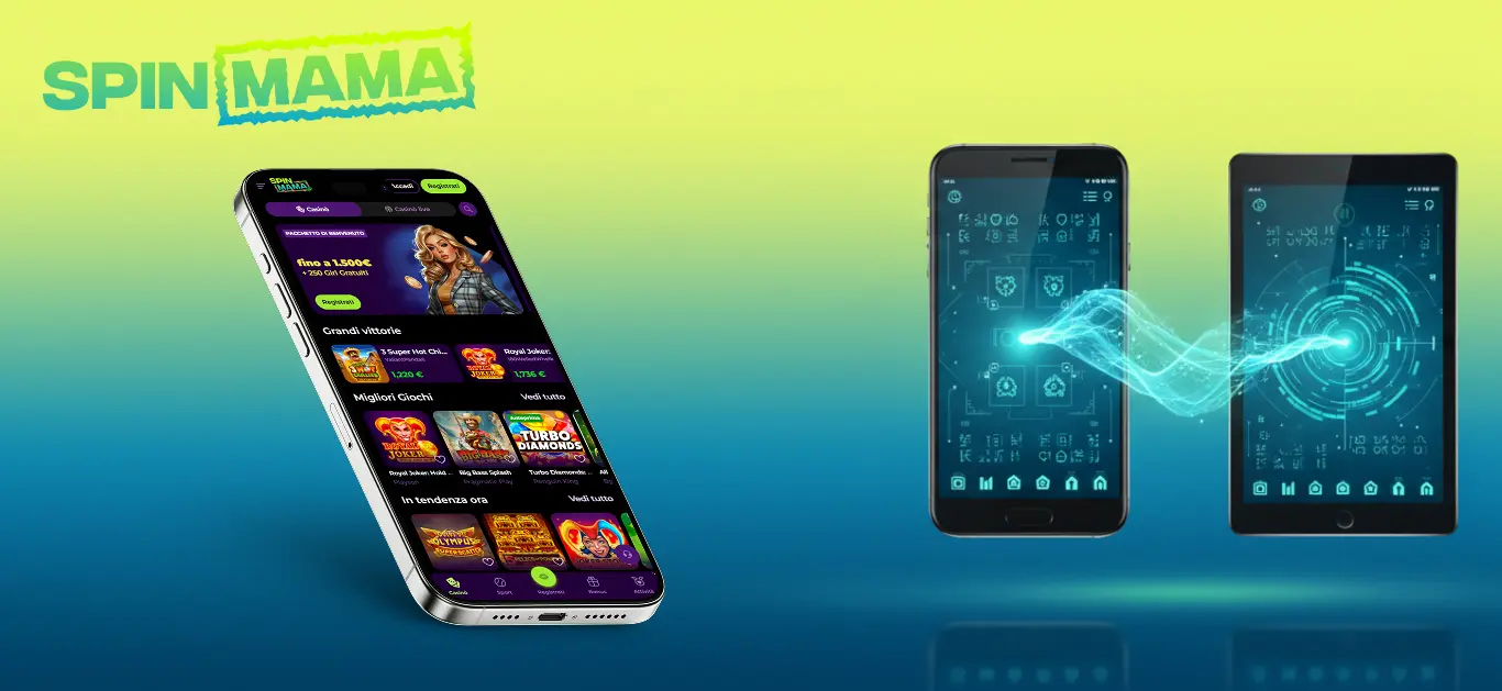 spinmama login smartphone